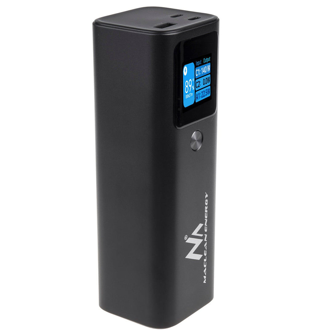Maclean Power Bank mobilna baterija, 24600mAh, Power Delivery (PD) 140W, brzo/super punjenje, 88,56Wh, 2x Typ-C, USB, MCE335