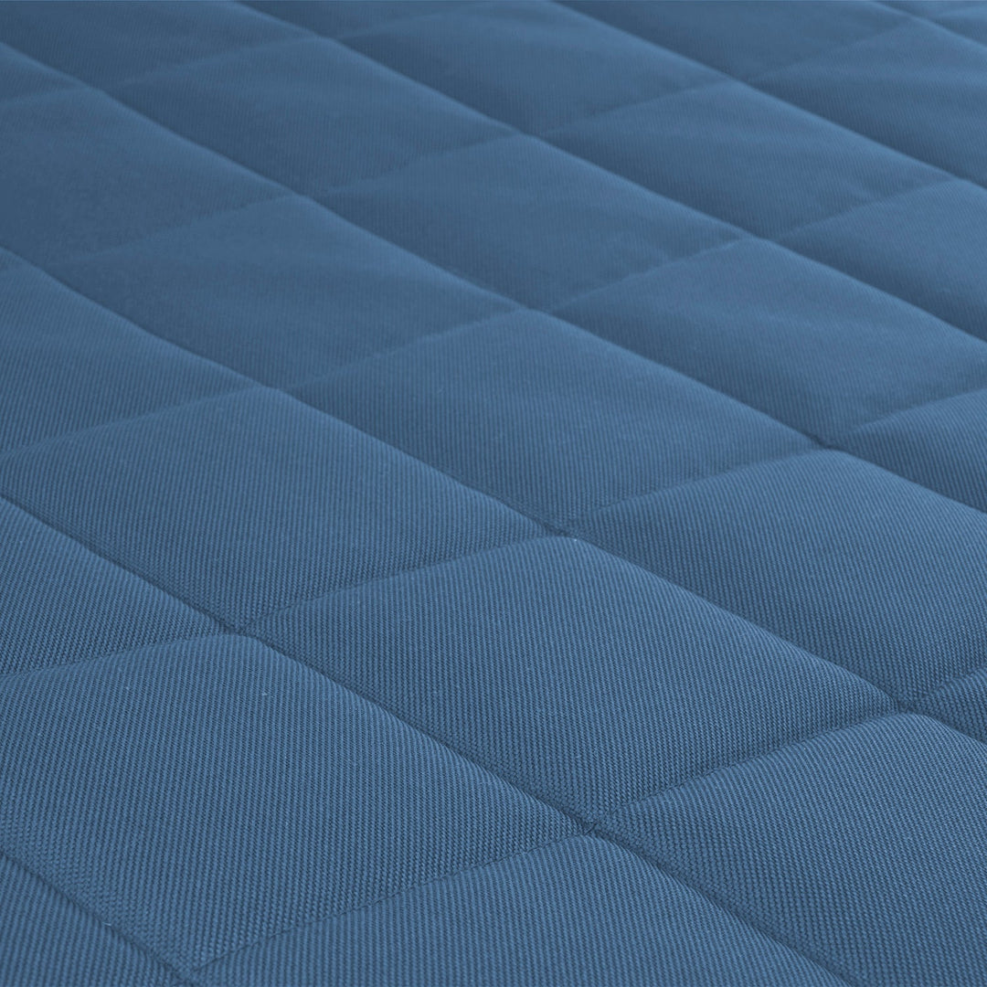 Saltea pentru caini si pisici Vigo Checked, 80 x 60 x 5 cm, albastru - alb