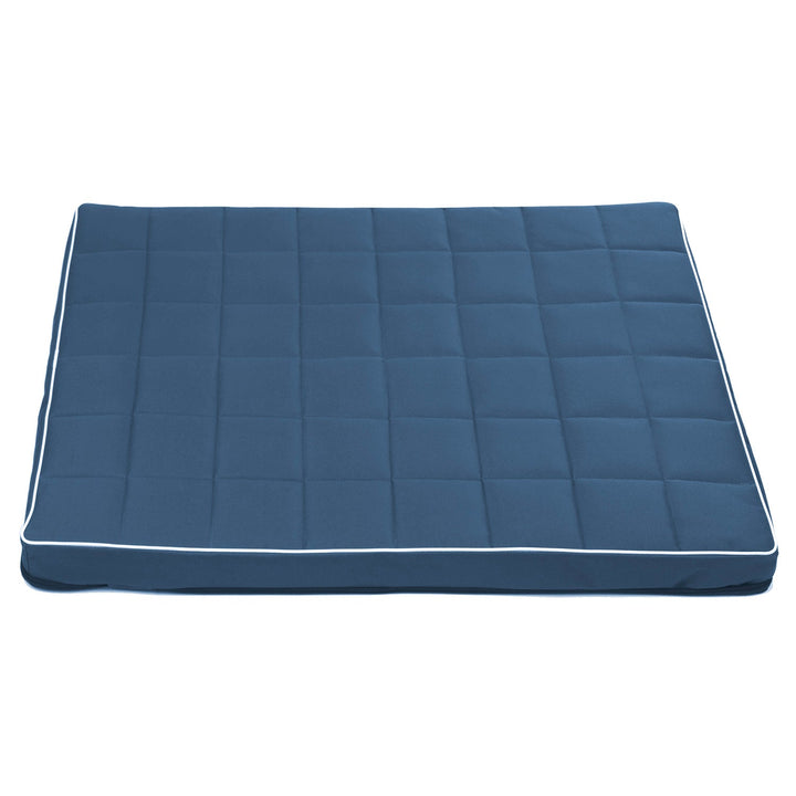 Saltea pentru caini si pisici Vigo Checked, 80 x 60 x 5 cm, albastru - alb