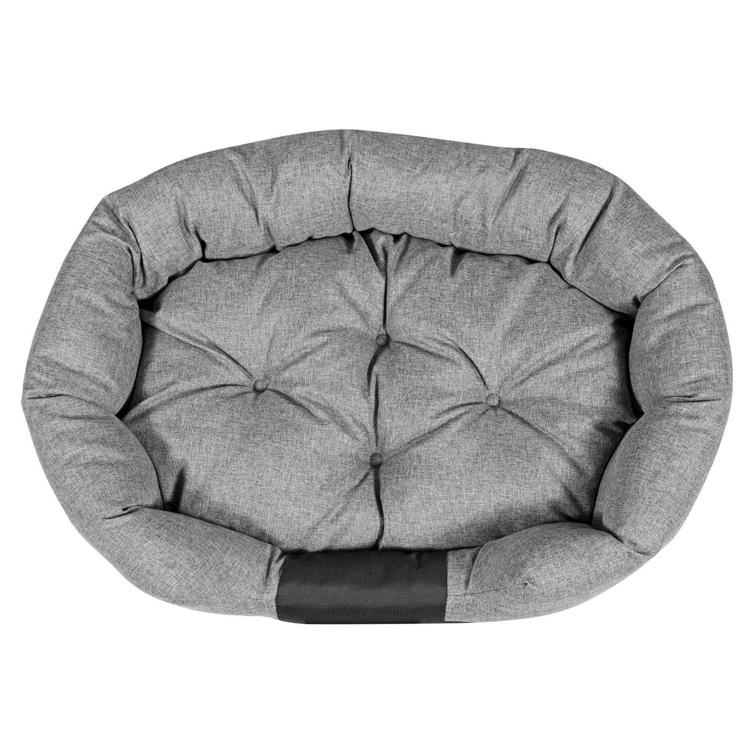 AIO ovalni krevet za pse, 75 x 50 cm, vodootporan, sivi CODUOWAL75/50C-SZ