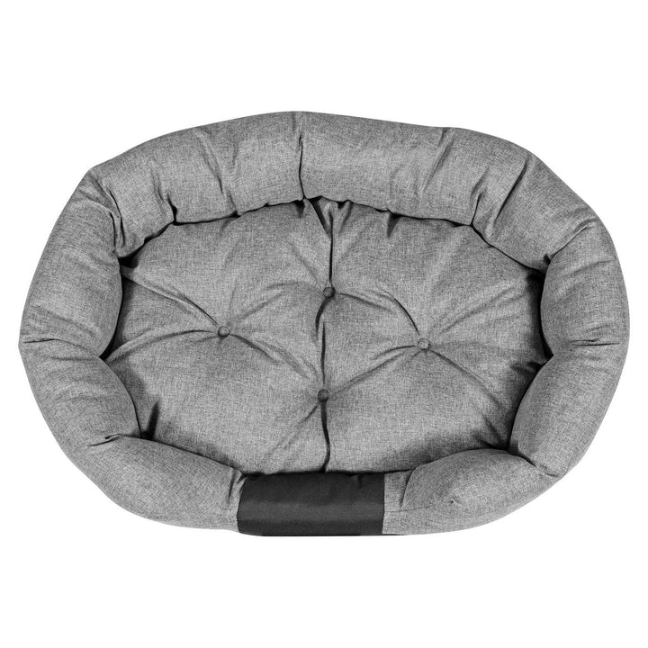 AIO ovalni krevet za pse, 100 x 75 cm, vodootporan, sivi CODUOWAL100/75C-SZ