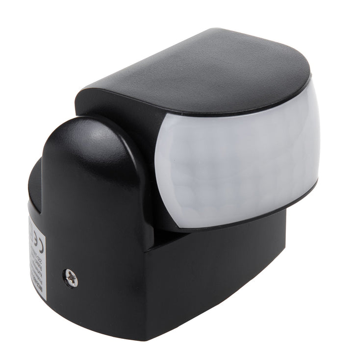 Maclean PIR senzor pokreta, infracrveni, IP65, crni, domet 12 m, maksimalno opterećenje 600/1200 W, MCE468 B