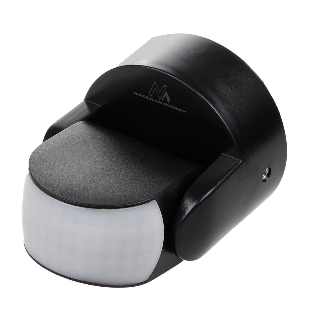 Maclean PIR senzor pokreta, infracrveni, IP65, crni, domet 12 m, maksimalno opterećenje 600/1200 W, MCE468 B