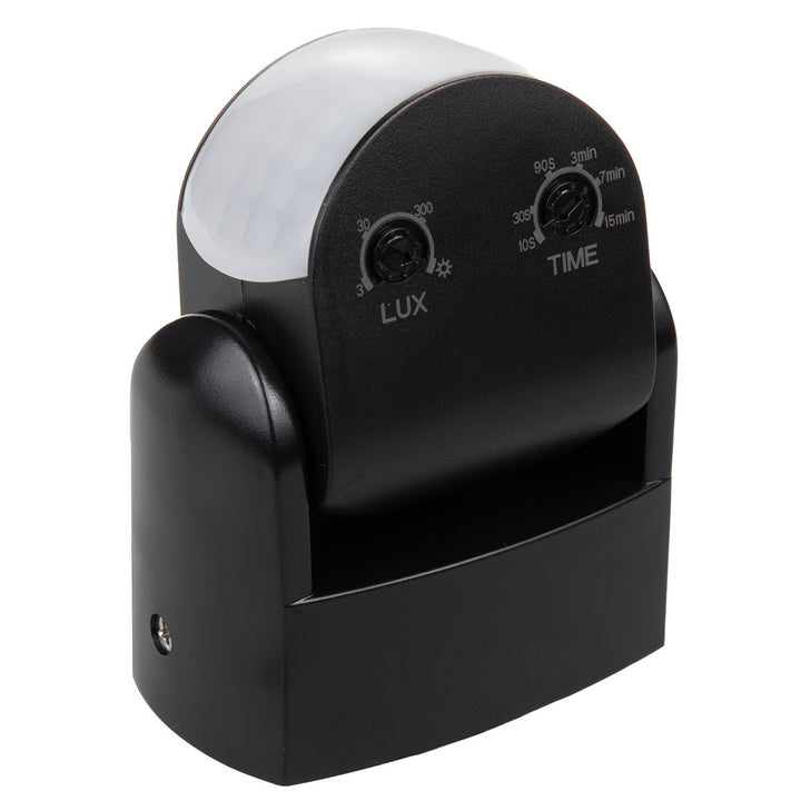 Maclean PIR senzor pokreta, infracrveni, IP65, crni, domet 12 m, maksimalno opterećenje 600/1200 W, MCE468 B