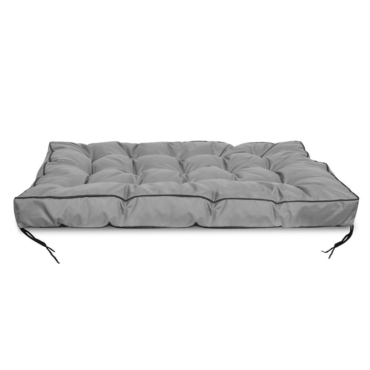 Vrtni jastuk 120x80 cm s visokim stranicama za paletu, vodootporan, sivi