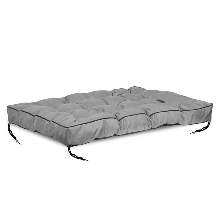 Vrtni jastuk 120x80 cm s visokim stranicama za paletu, vodootporan, sivi