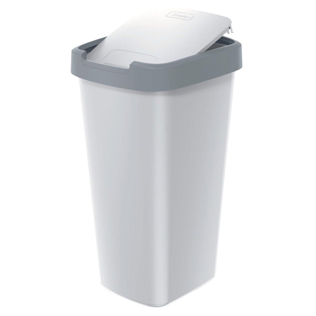 Kanta za otpad od 25 litara KEDEN COMPACTA Q - pepeo siva s svijetlosivim okvirom