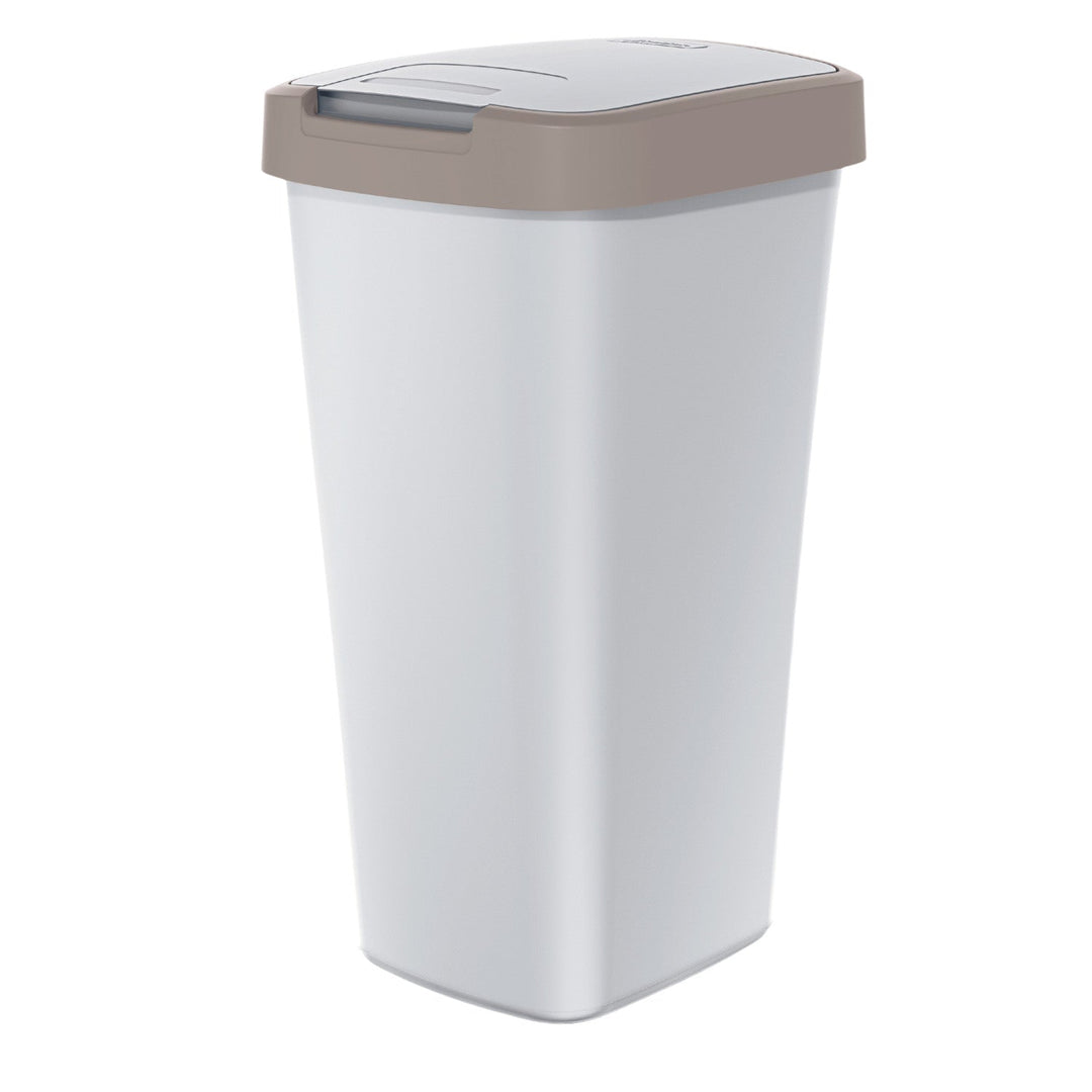 Kanta za otpad od 25 litara KEDEN COMPACTA Q NSAB25-WG5C - siva s smeđim okvirom