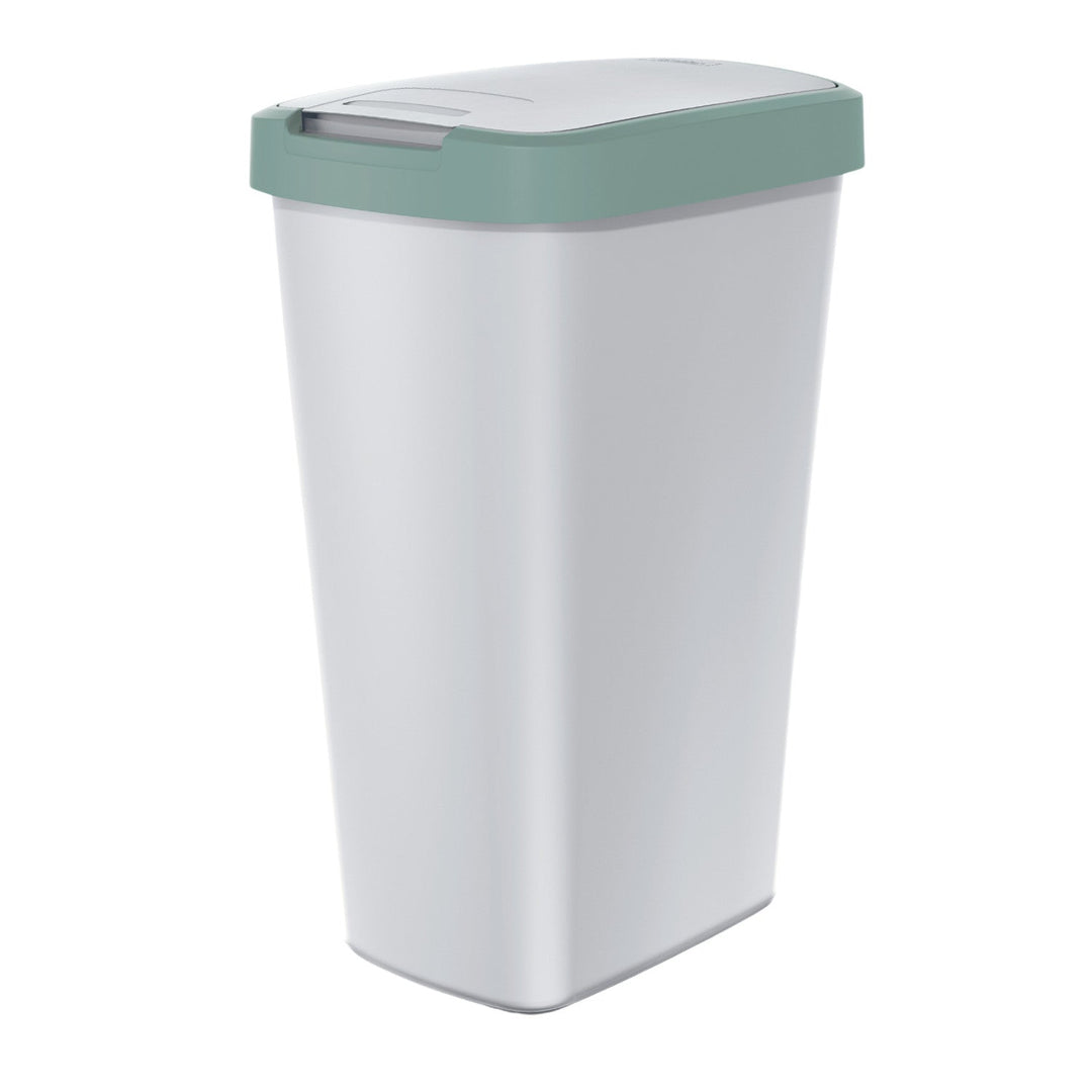 Kanta za otpad od 45 litara KEDEN COMPACTA Q NSAB45-5575C_427C – siva s svijetlozelenim okvirom