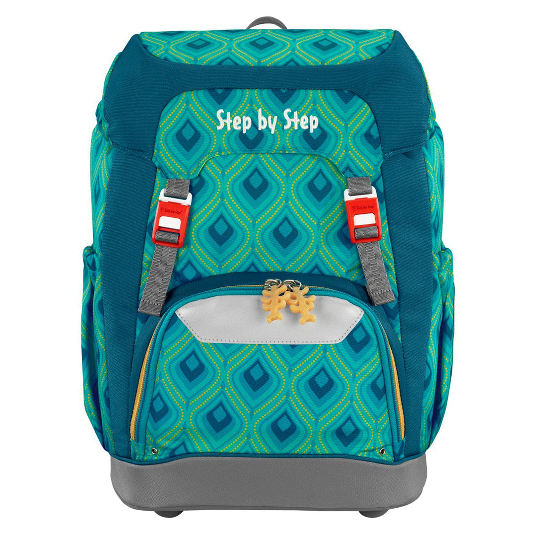 Set ghiozdan cu 4 accesorii Step by Step Magic Castle, 28 x 41 x 20 cm, 22 L, verde
