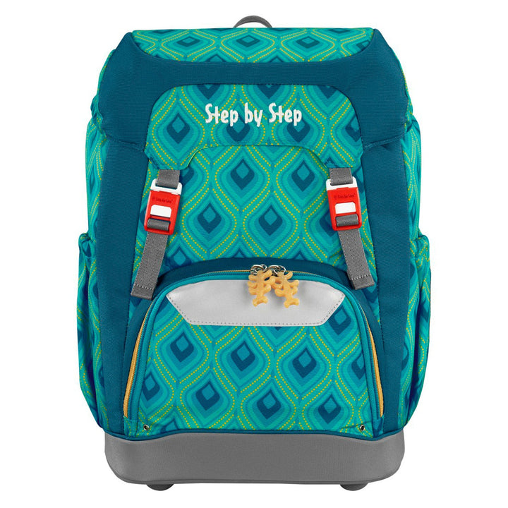 Set ghiozdan cu 4 accesorii Step by Step Magic Castle, 28 x 41 x 20 cm, 22 L, verde