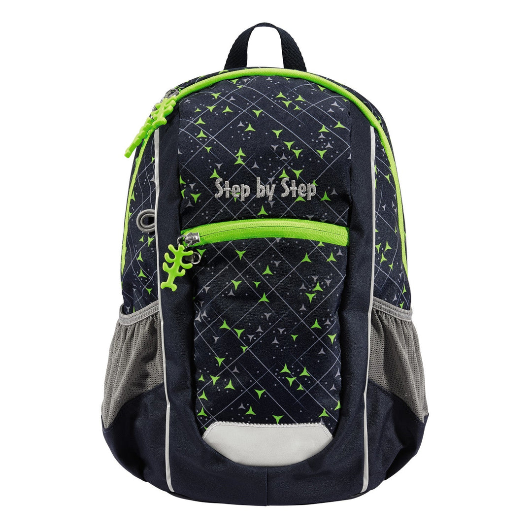 Ghiozdan Step by Step Junior Kiga Maxi Little Wild Cat Chik, 35 x 26 x 12 cm, 10 L, negru