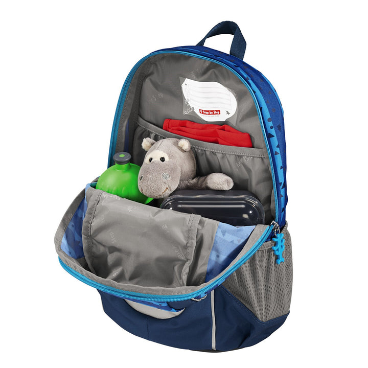 Ghiozdan Step by Step Junio Kiga Maxi Coala, 35 x 26 x 12 cm, 10 L, albastru