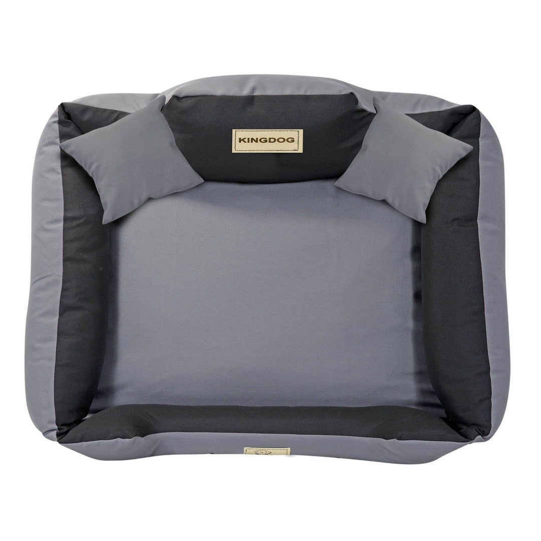 KINGDOG KINMIC75/65C-SZ ležaj za pse, 75x65 cm, sivi i crni