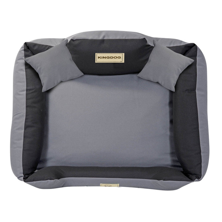 KINGDOG KINMIC75/65C-SZ ležaj za pse, 75x65 cm, sivi i crni