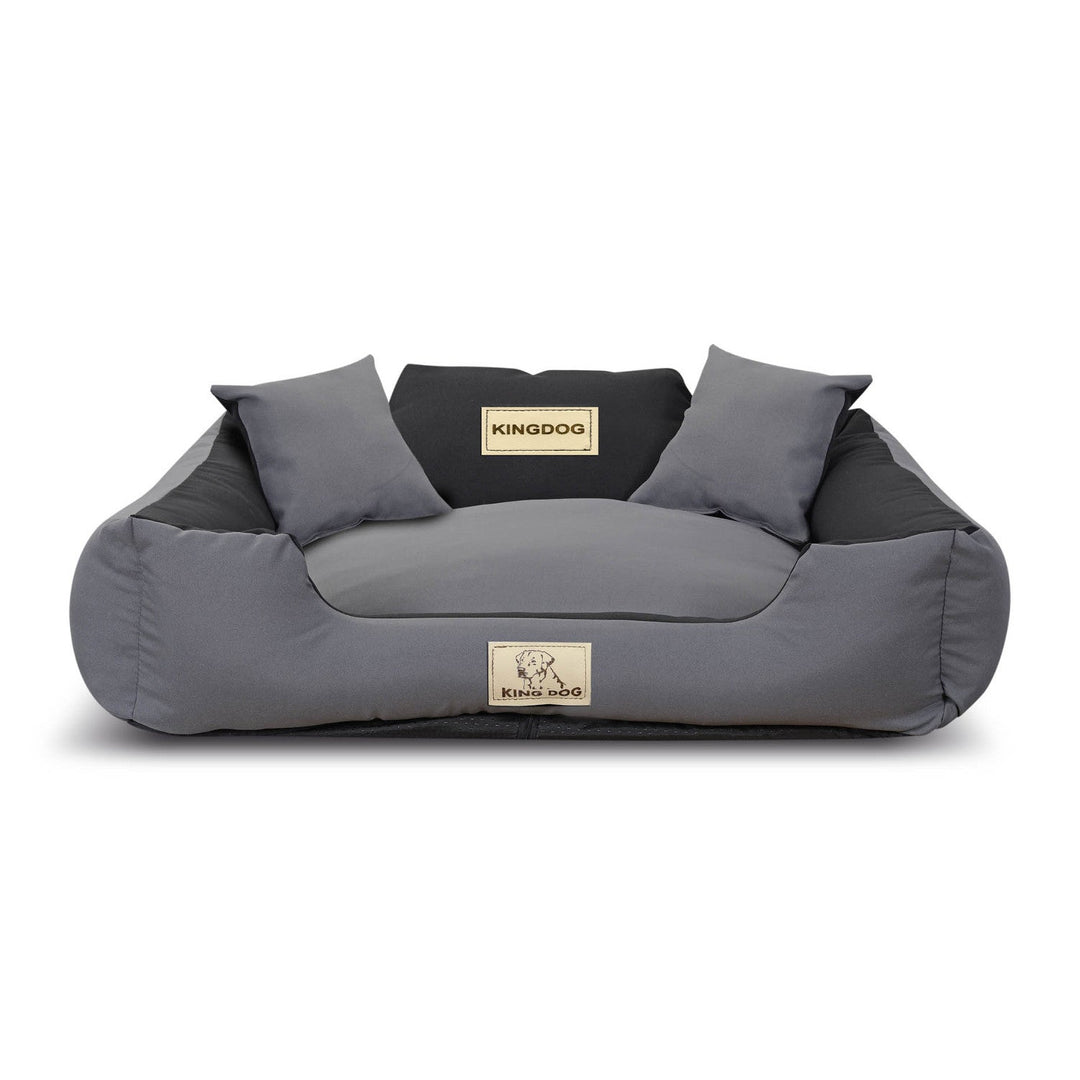 KINGDOG KINMIC75/65C-SZ ležaj za pse, 75x65 cm, sivi i crni