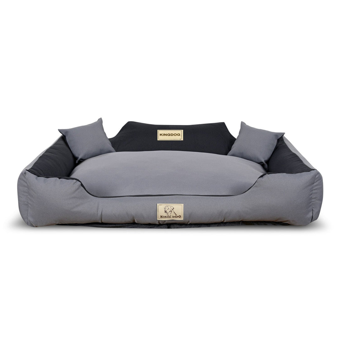 KINGDOG KINMIC115/95C-SZ ležaj za pse, 115x95 cm, sivi i crni