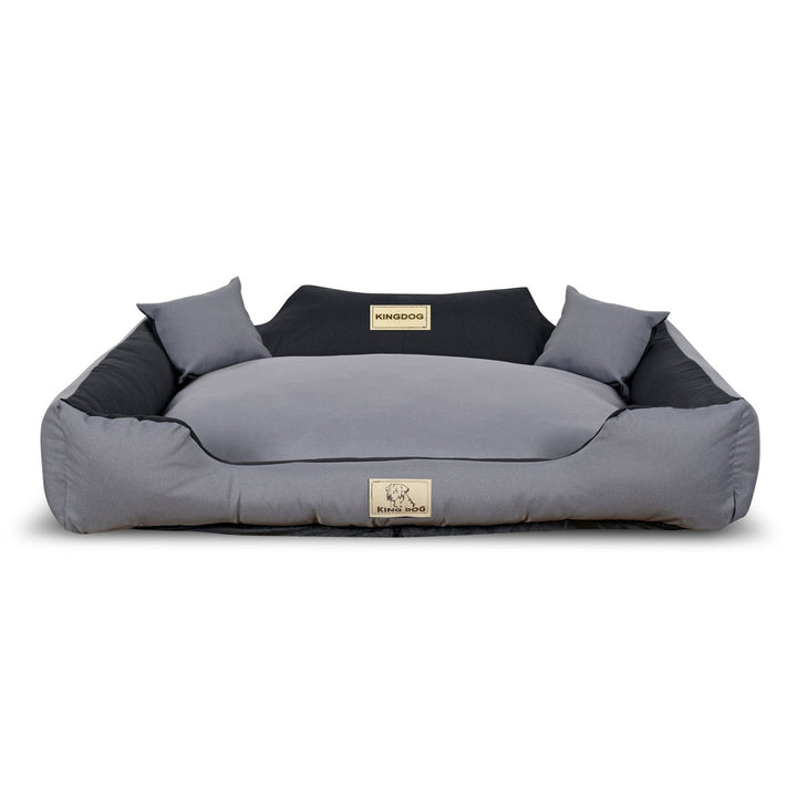 KINGDOG KINMIC115/95C-SZ ležaj za pse, 115x95 cm, sivi i crni
