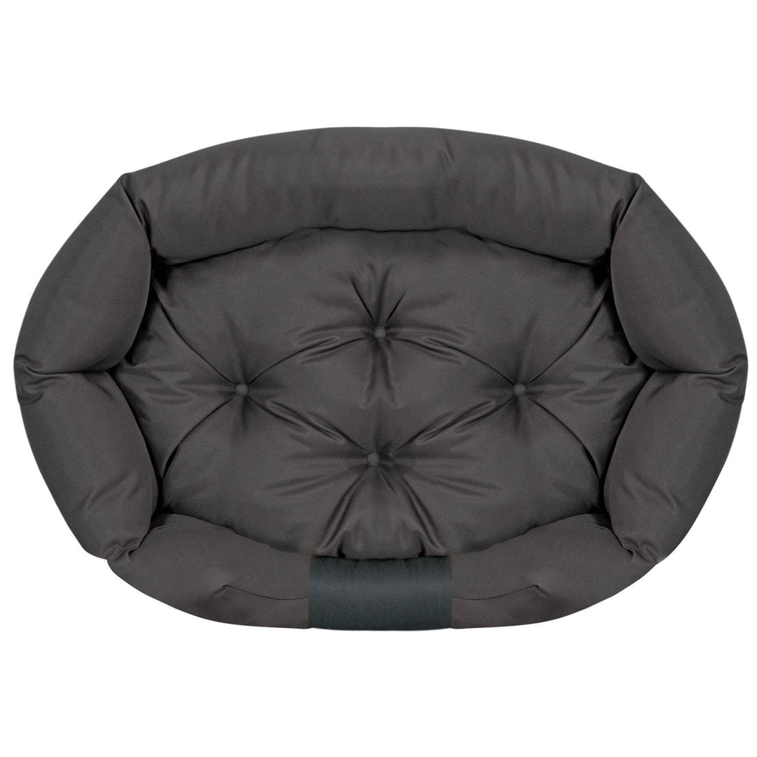 Ovalni vodootporni crni krevet za pse 75x50 cm CODUOWAL75/50CZA