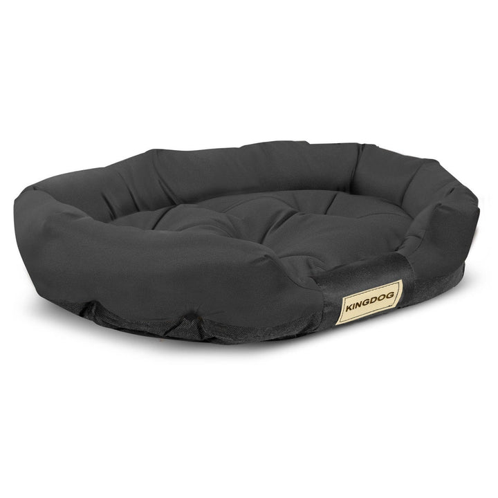 Ovalni vodootporni crni krevet za pse 75x50 cm CODUOWAL75/50CZA