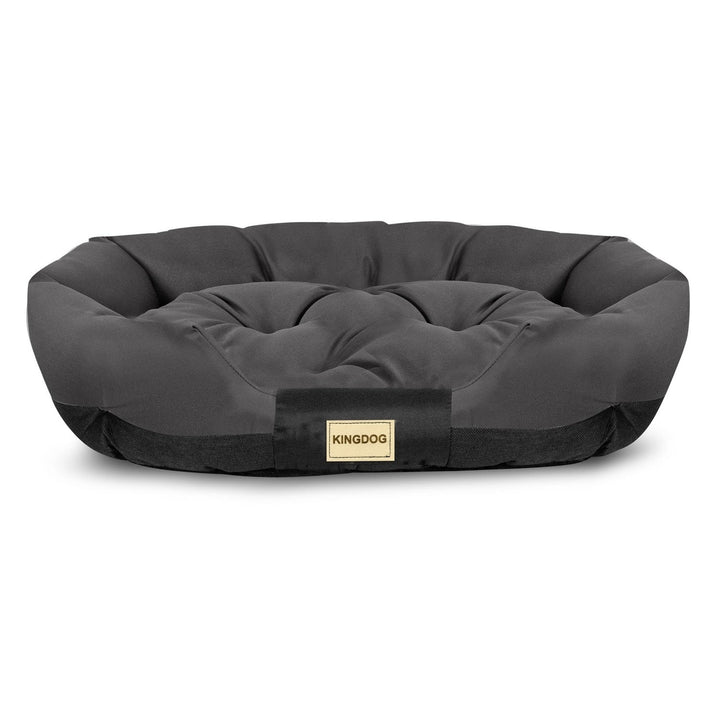 Ovalni vodootporni crni krevet za pse 100x75 cm CODUOWAL100/75CZA