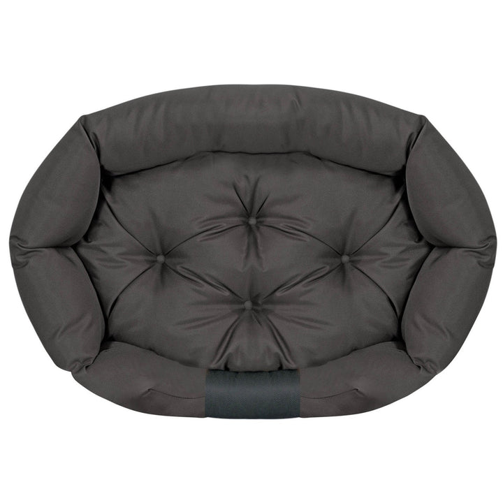 Ovalni krevet za pse 130x105 cm, vodootporan, crni CODUOWAL130/105CZA