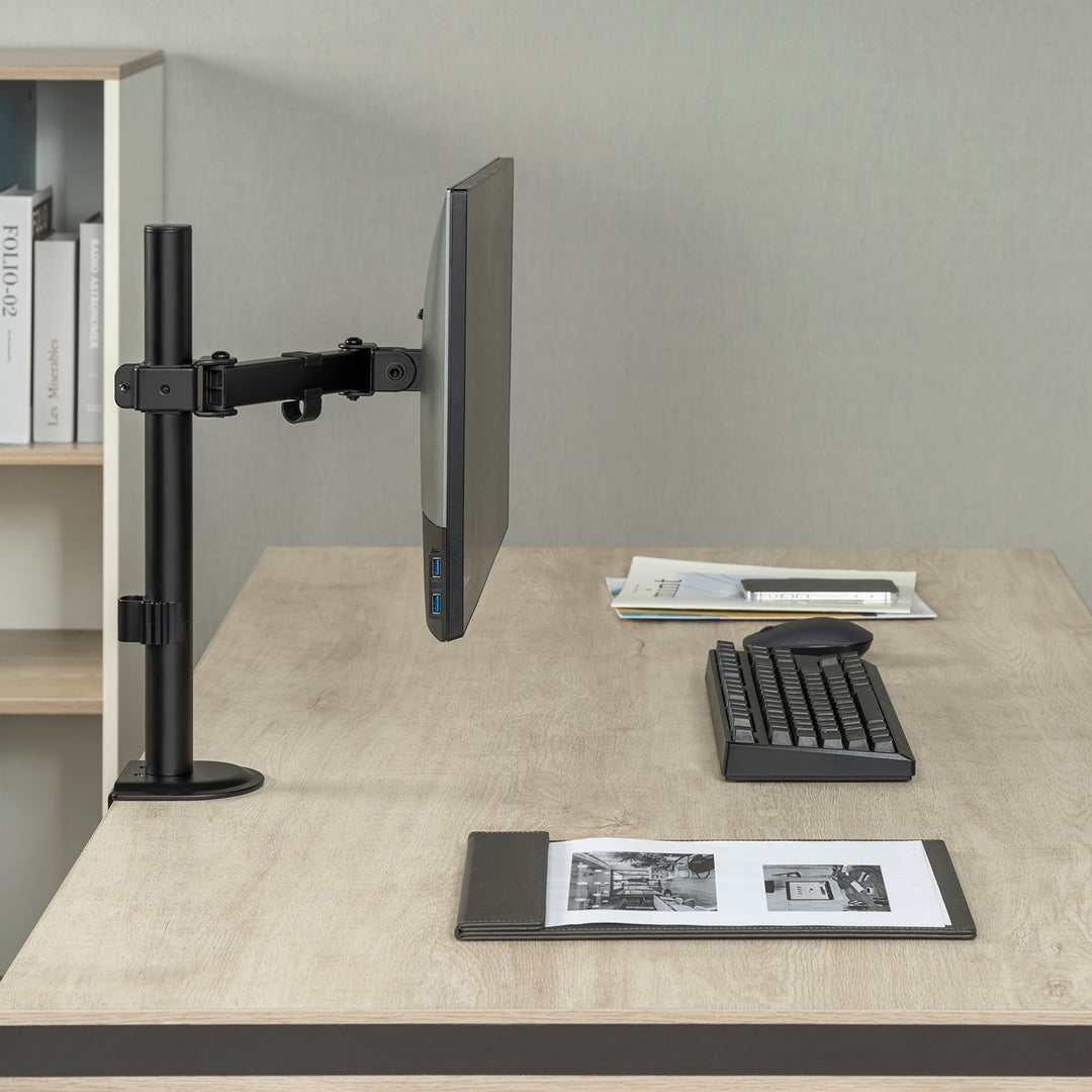 Maclean LCD monitor držač za stol, jednoruki, VESA 75x75 i 100x100, 17-32", 9 kg, MC-572N
