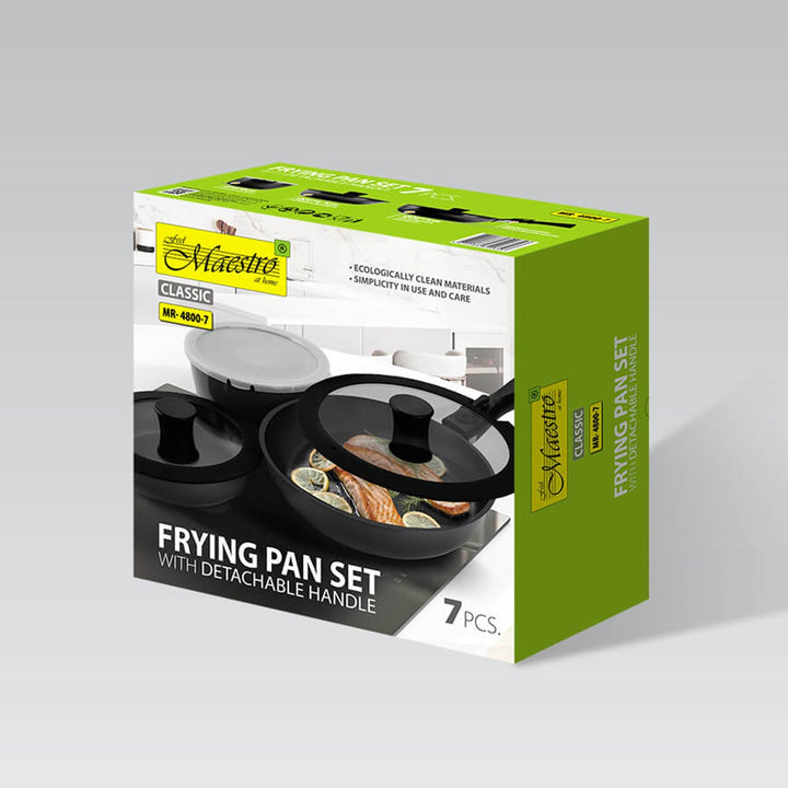 Maestro 7-dijelni set tava, neljepljivi premaz, odvojiva drška, MR-4800-7