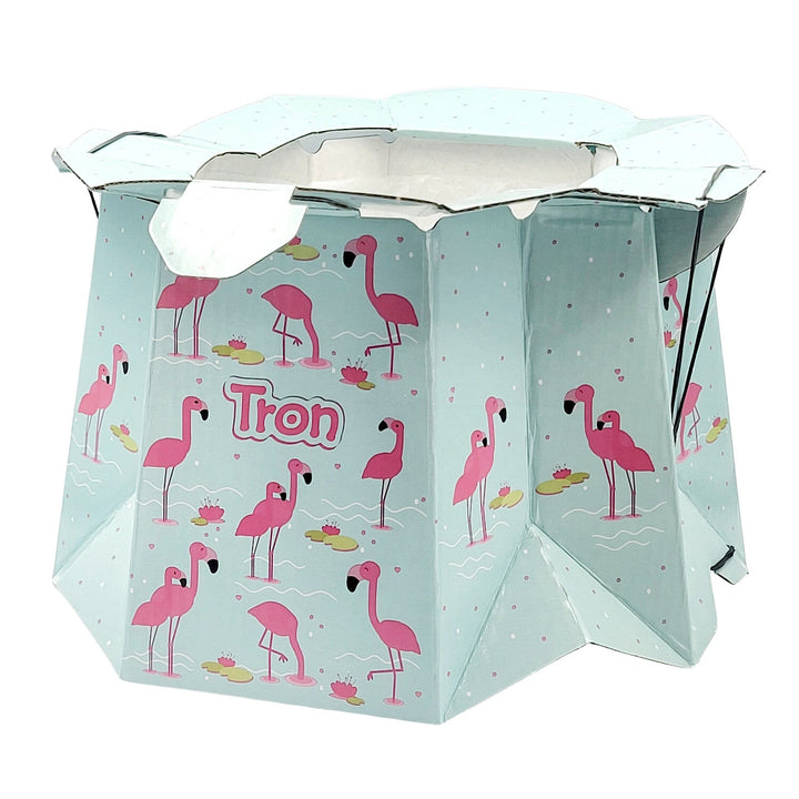 Jednokratna dječja nošiona, podnosi pritisak od 30 kg, jednostavna za upotrebu, upija tekućine i uklanja neugodne mirise, dizajn: flamingosi