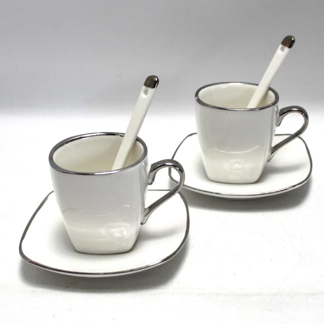 Porculanske šalice za espresso Queen Isabell s tanjurićima, set od 6 komada W23SV06-06471