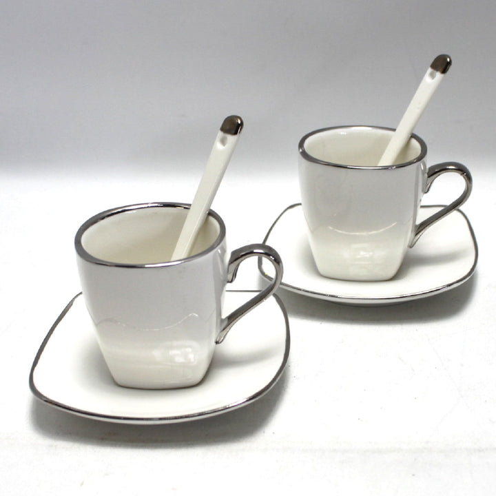 Porculanske šalice za espresso Queen Isabell s tanjurićima, set od 6 komada W23SV06-06471