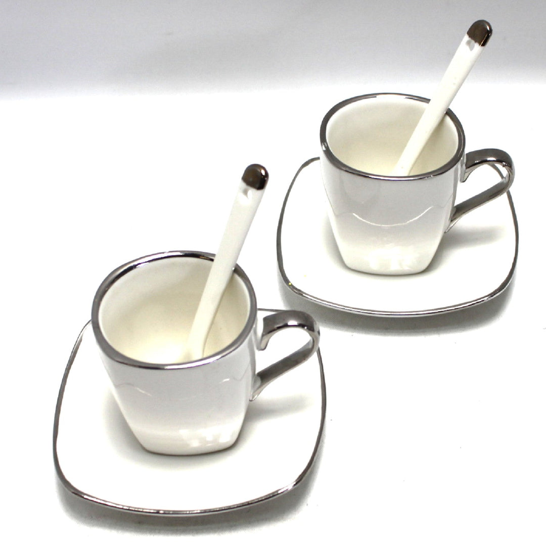 Porculanske šalice za espresso Queen Isabell s tanjurićima, set od 6 komada W23SV06-06471
