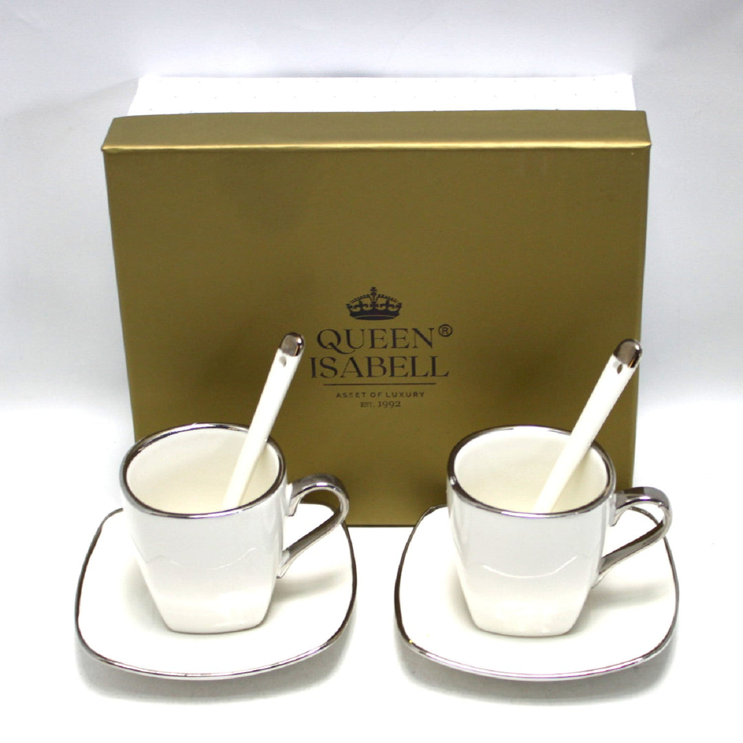Porculanske šalice za espresso Queen Isabell s tanjurićima, set od 6 komada W23SV06-06471