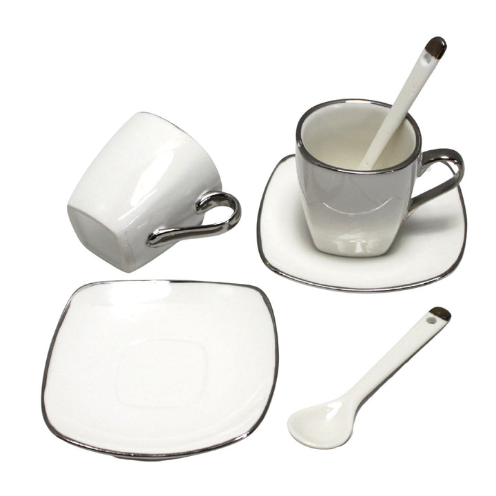 Porculanske šalice za espresso Queen Isabell s tanjurićima, set od 6 komada W23SV06-06471