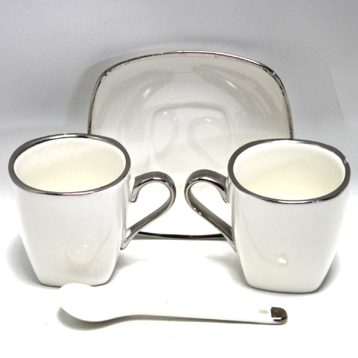 Porculanske šalice za espresso Queen Isabell s tanjurićima, set od 6 komada W23SV06-06471