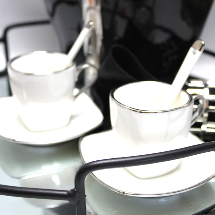 Porculanske šalice za espresso Queen Isabell s tanjurićima, set od 6 komada W23SV06-06471