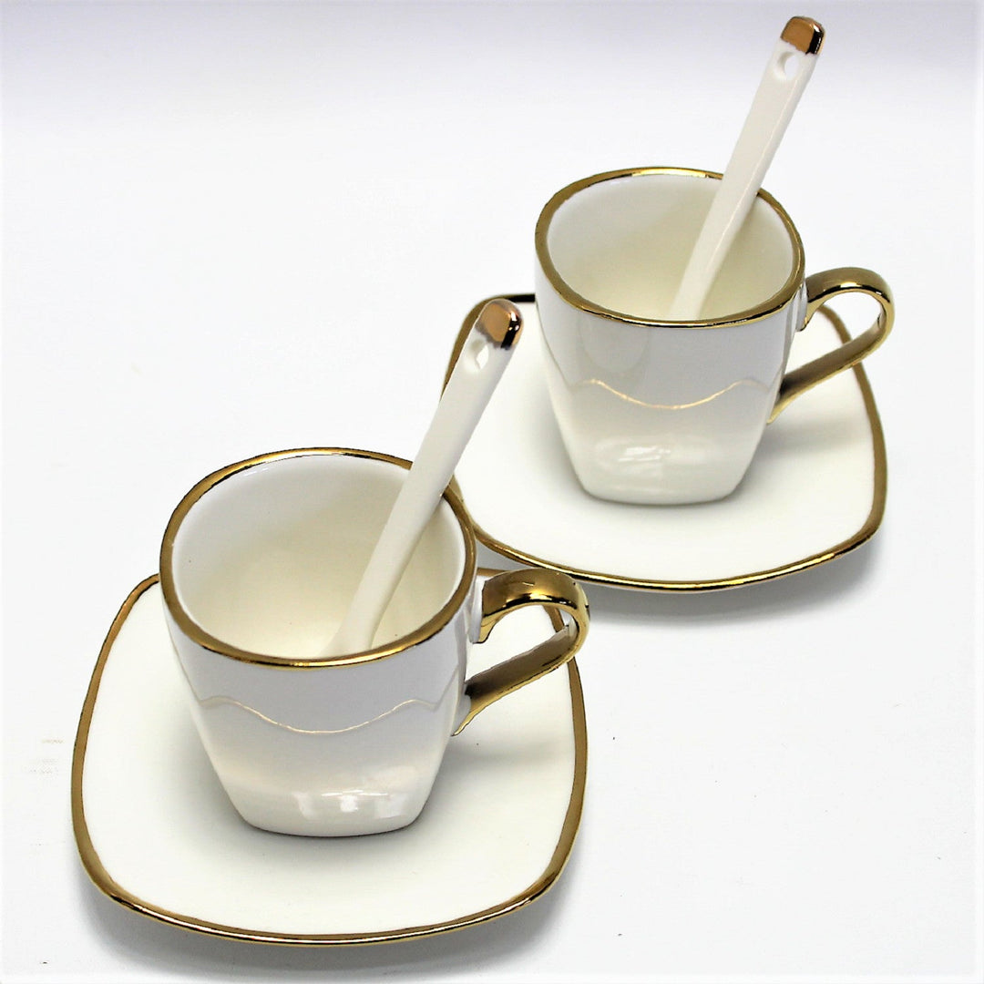 Porculanske šalice za espresso Queen Isabell s tanjurima, set W23GD06-06464