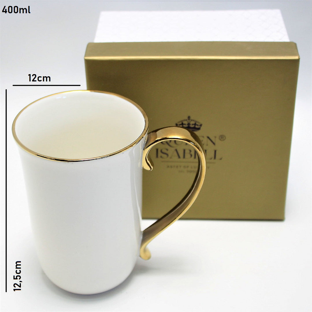 Velika porculanska šalica za kavu, 400 ml, Queen Isabell W23GD59-06426