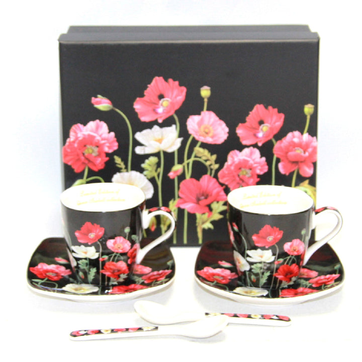 Porculanske šalice za espresso Queen Isabell s tanjurima, set W9PB06-09510