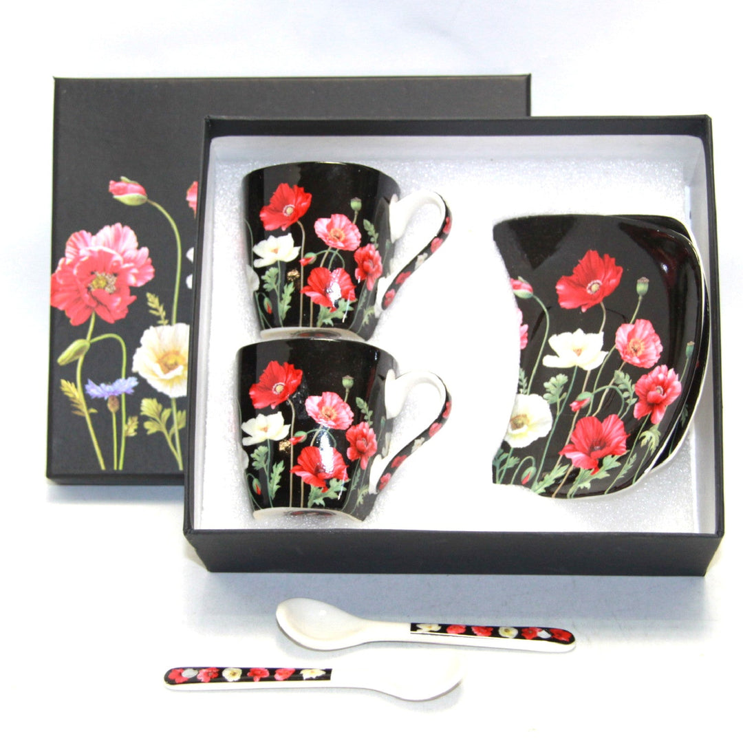 Porculanske šalice za espresso Queen Isabell s tanjurima, set W9PB06-09510
