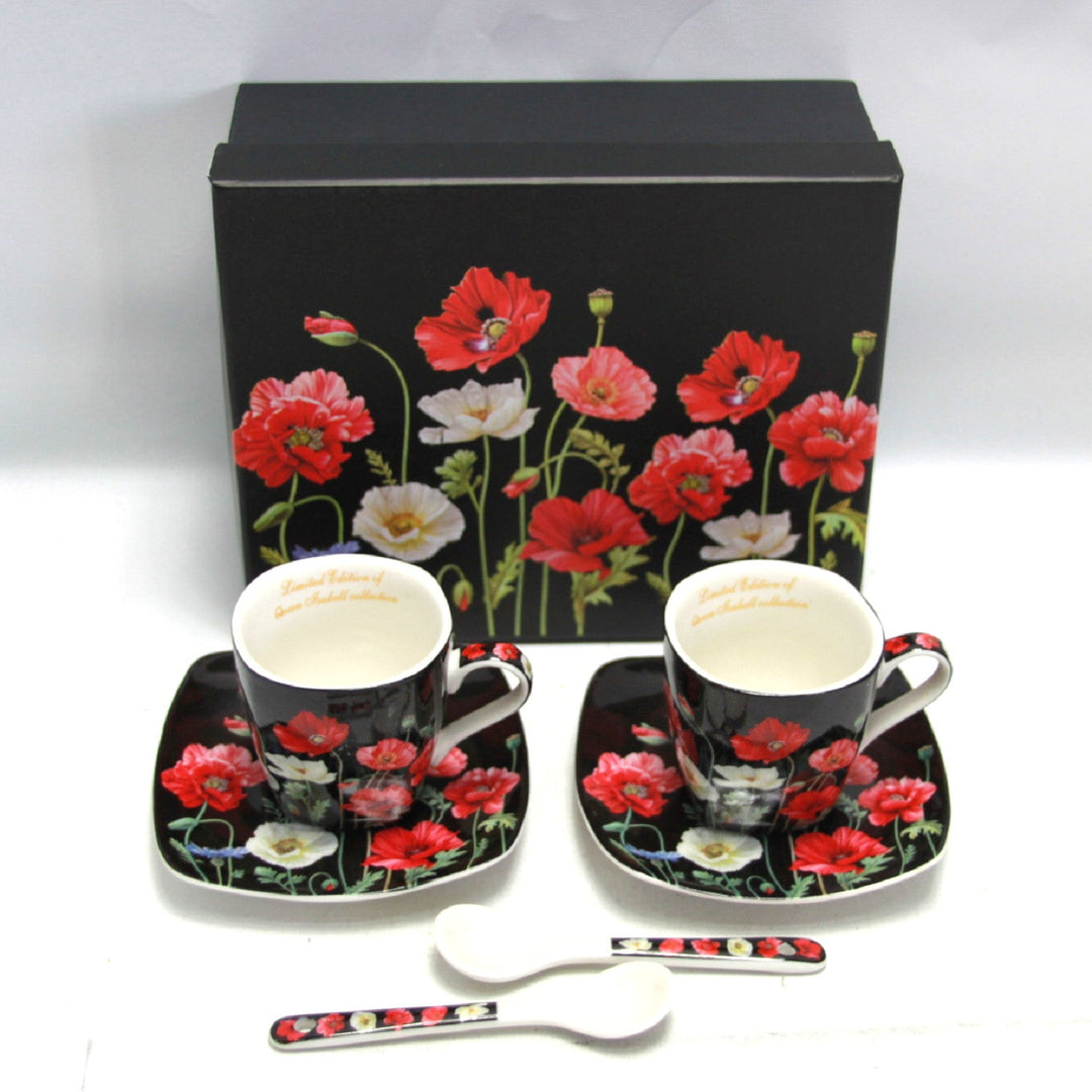 Porculanske šalice za espresso Queen Isabell s tanjurima, set W9PB06-09510
