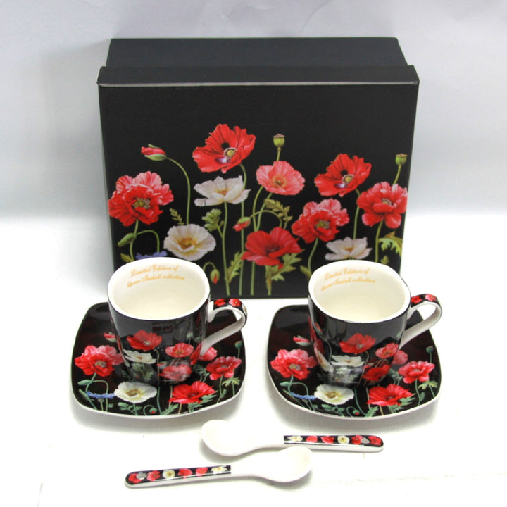 Porculanske šalice za espresso Queen Isabell s tanjurima, set W9PB06-09510