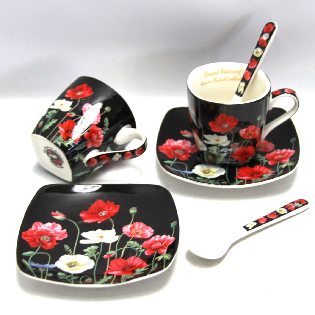 Porculanske šalice za espresso Queen Isabell s tanjurima, set W9PB06-09510