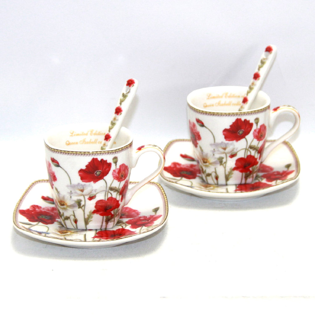 Porculanske šalice za espresso Queen Isabell s tanjurima, set W9PWH06-09596
