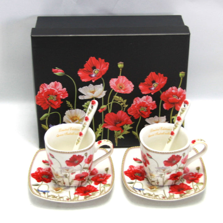Porculanske šalice za espresso Queen Isabell s tanjurima, set W9PWH06-09596