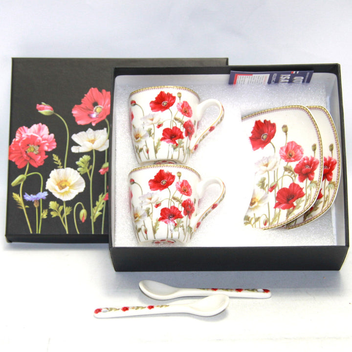 Porculanske šalice za espresso Queen Isabell s tanjurima, set W9PWH06-09596