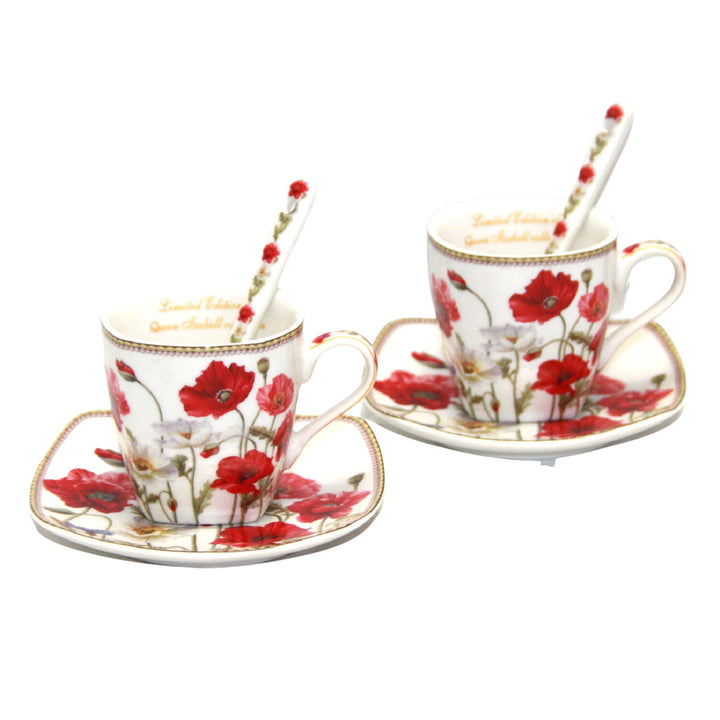 Porculanske šalice za espresso Queen Isabell s tanjurima, set W9PWH06-09596
