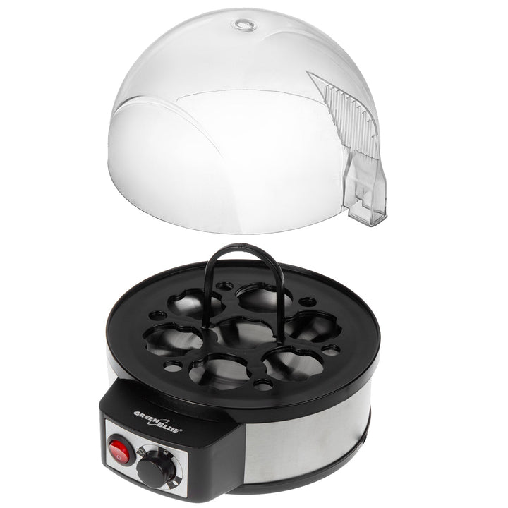 GreenBlue automatski kuhalo za jaja, snaga 400 W, do 7 jaja, mjerna šalica, 220-240 V~, 50 Hz, GB573