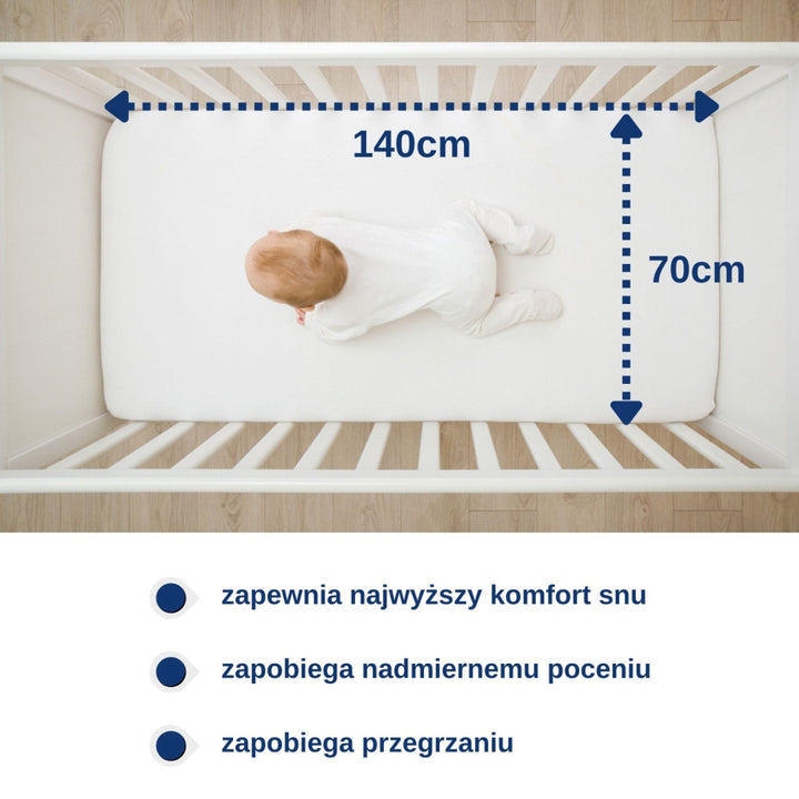 Snibbs vodootporna plahta, bijela, 70x140 cm, T-SNI-10024