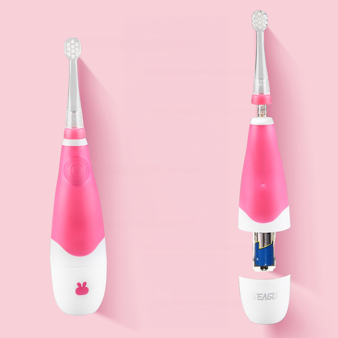 SEAGO zubna četkica za djecu, ružičasta, 1xAAA 1,5 V (nije uključena), 4 glave četkice, SG-902 Pink